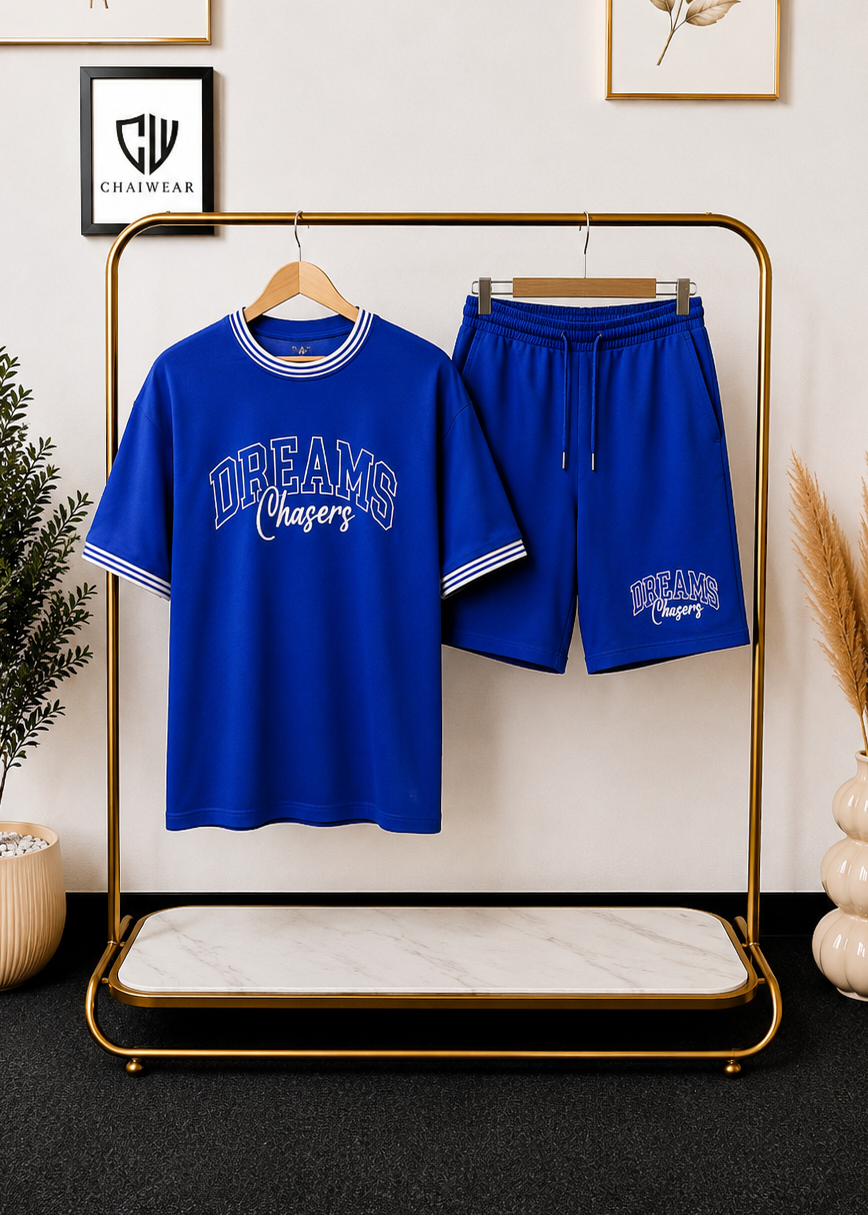 Short et T-shirt Dreams Chasers en coton lourd 320 GSM