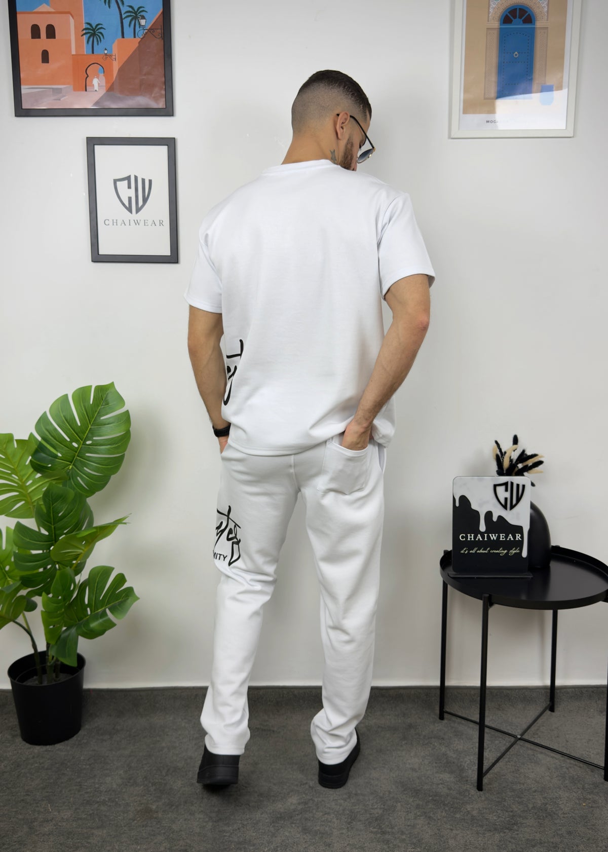 Pantalon et T-shirt Oversize en coton lourd 320 GSM Streetez sérigraphie
