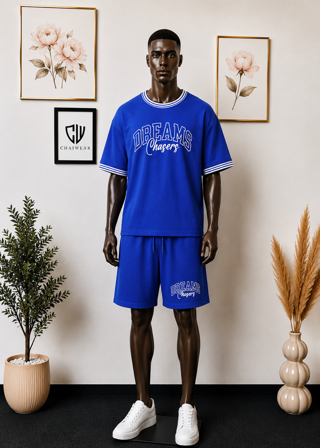 Short et T-shirt Dreams Chasers en coton lourd 320 GSM