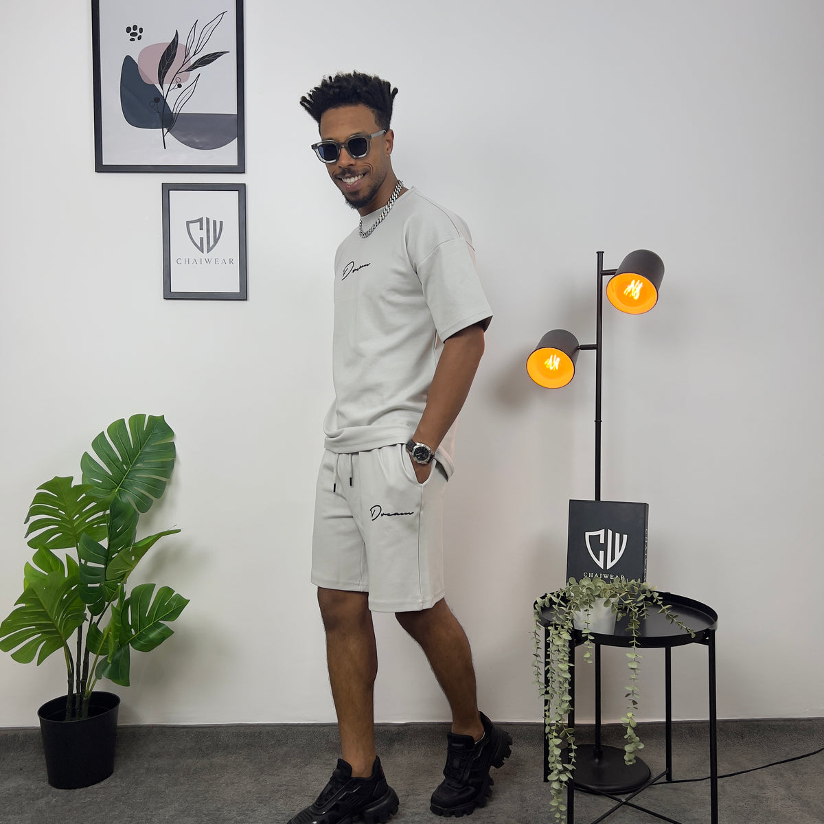 Complet Oversize Culotte et T-shirt Dream en coton lourd 320 g