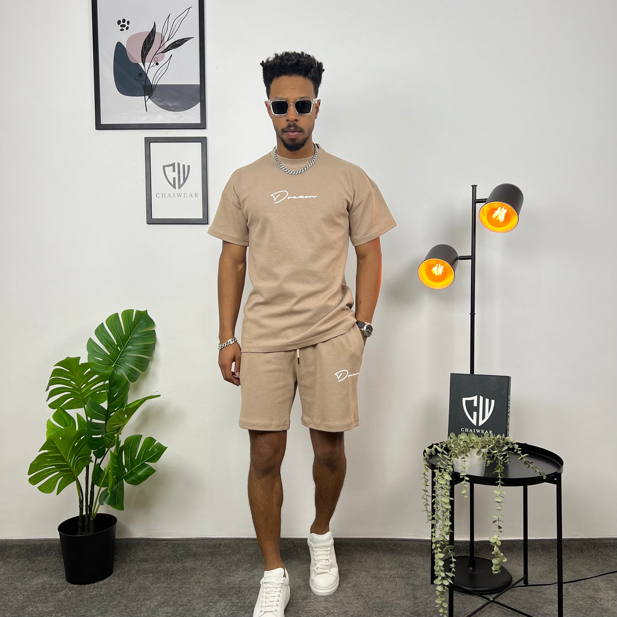 Complet Oversize Culotte et T-shirt Dream en coton lourd 320 g