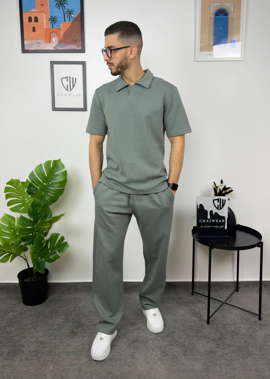 Pantalon et Polo Simple en coton lourd 320 GSM
